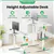 IMGadgets Standing Electric Adjustable Desk, 40' x 24' (White)