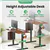 IMGadgets Standing Electric Adjustable Desk, 40' x 24' (Brown)