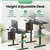 IMGadgets Standing Electric Adjustable Desk, 47' x 24' (Black)