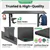 IMGadgets Standing Electric Adjustable Desk, 47' x 24' (Black)