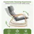 Wooden Frame Leisure Rocking Chair with Cushion