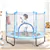 60' Trampoline for Kids Mini Trampoline with Net Indoor Outdoor