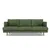 Valencia Bettina Fabric Three Seats Sofa Green