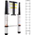 Telescoping Ladder Aluminum Extension Step 12.5 ft Multi-purpose