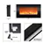 Wall-Mounted Electric Fireplace with Remote & Heat Adjustment