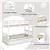 Twin Over Twin Bunk Bed with Pull-out Trundle and Ladder