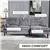 Grey Tufted Corner Sofa with Right Chaise