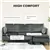 Grey L-Shaped Sectional Sofa with ottoman