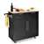 Kitchen Rolling Island - Black