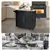 Kitchen Rolling Island - Black