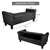 Velvet Storage Bench: 51-inch Ottoman with Hidden Storage for Home