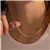 18K Gold Plated IG Style Flower Bracelet & Necklace Set