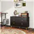 Elegant & Stylish 6-Drawer Storage Cabinet with Gold Accents