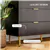 Elegant & Stylish 6-Drawer Storage Cabinet with Gold Accents