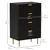 Elegant & Stylish 4-Drawer Storage Cabinet with Gold Accents