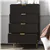 Elegant & Stylish 4-Drawer Storage Cabinet with Gold Accents