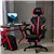 Thick Padded Racing Gaming Chair with Footrest & Lumbar Support