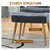 Stylish and Comfortable Modern Accent Chair with Ottoman, Grey Velvet