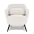 Valencia Erica Boucle Fabric Accent Chair, Cream