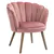 Modern Accent Leisure Club Chair with Velvet-Touch Fabric, Pink