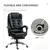 High Back PU Leather Recliner Chair - Black