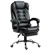 High Back PU Leather Recliner Chair - Black