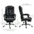 High Back PU Leather Recliner Chair - Black