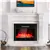 28.5 Inch Electric Fireplace with 3 Flame Colors