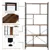 4 Tier Floor Standing Bookshelf  Storage Rack