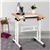 2 in 1 Rolling Height Adjustable Sit Standing Computer Desk