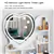 Heart-Shaped LED Mirror Makeup Vanity Set, Dressing Table For Kids