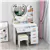 Heart-Shaped LED Mirror Makeup Vanity Set, Dressing Table For Kids