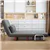 3-in-1 Convertible Folding Sofa Bed with Adjustable Backrest(Grey)