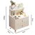 2-Drawer Mini Nightstand, Bedside Table with Shelf For Kids, White