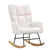 Nursery Rocking Chair 250 lbs Capacity Teddy Fabric Glider Rocker