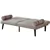 Modern Fabric Sofa Bed Futon,Convertible Sleeper Loveseat 2 Pillows