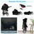 Folding Pet Stroller with Storage Basket and Canopy