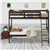 ClimbSecure Hardwood Twin Bunk Bed - Brown