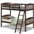 ClimbSecure Hardwood Twin Bunk Bed - Brown