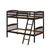 ClimbSecure Hardwood Twin Bunk Bed - Brown