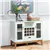 Wood Wine Storage Cabinet Console Table