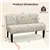 50 Inch Armless Loveseat Sofa