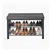 Fabric Upholstered Shoe Bench – Stylish Shoe Storage