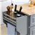 Drop-Leaf Kitchen Island with Scratch-Resistant Rubber Wood Top