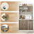 4-Door Freestanding Kitchen Buffet Storage Cabinet