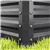 2 Raised Garden Beds Outdoor Planter Box in Dark Grey for Gardening