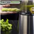 300W Cold Press Slow Juicer, Stainless Steel 5.1 Inch Feeding Chute