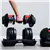 IMFIT 5lb-52.5lb Adjustable Dumbbell with Free Hand Grip Strengthener