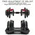 IMFIT 5lb-52.5lb Adjustable Dumbbell with Free Hand Grip Strengthener