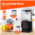 Professional Blender Commercial Countertop Blenders 68 oz Shakes-black